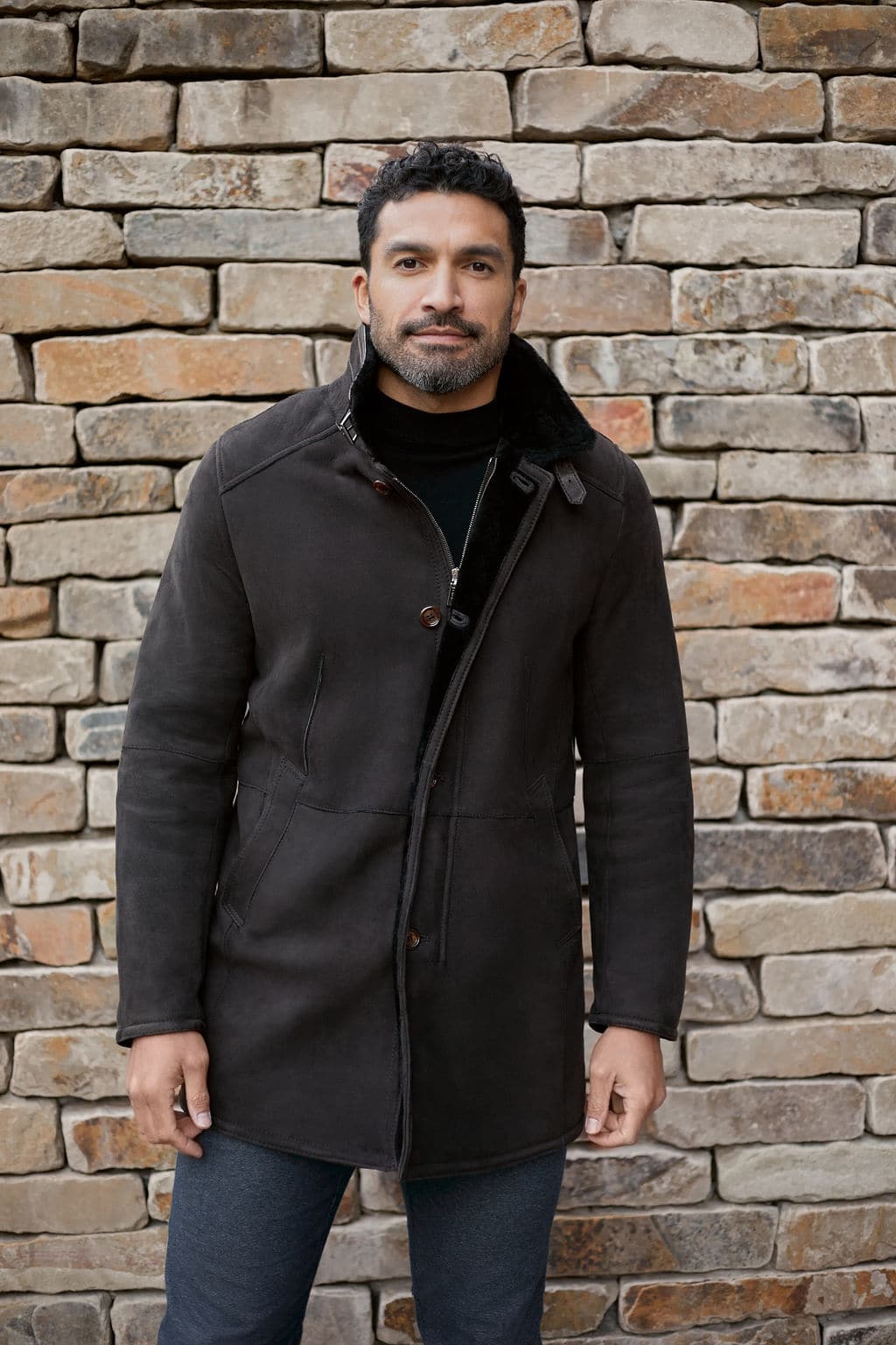 The Beckette - Hand Finished Italian Merino Lamb Shearling Jacket - Front